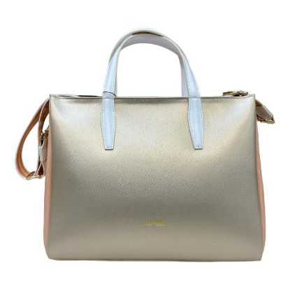 Immagine di M*BRC BRACCIALINI borsa donna shopper in pelle Grande da braccio cn tracolla L175